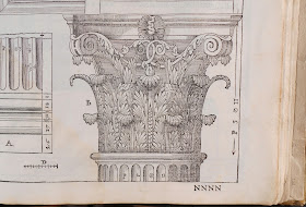 An illustration of the detail at the top of a column.