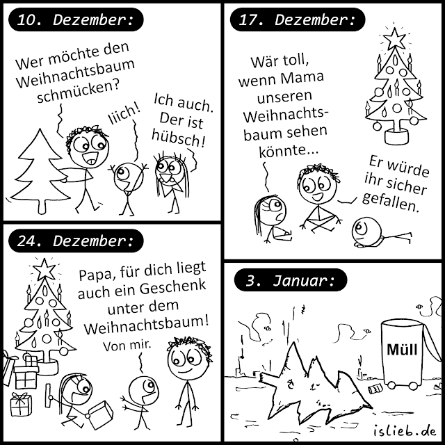 Weihnachtsbaum Comic