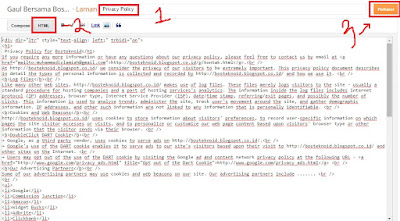 Cara Sederhana Membuat Privacy Policy Untuk Blog