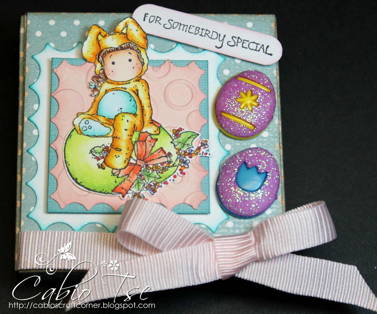 ve created an Easter candy treat box using Mini Bunny Tilda and Mini ...