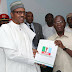  Buhari submits APC presidential forms, warns party members against complacency