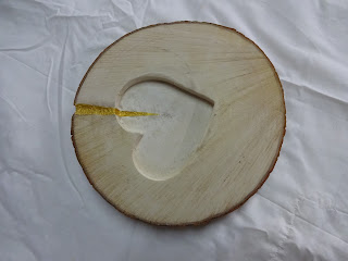 RODAJA DE MADERA CON CORAZÓN FRESADO