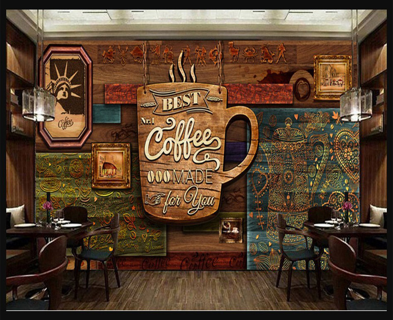 10 Desain dinding cafe  kekinian dengan gambar yang keren 