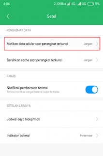 cara mengatasi data seluler mati saat layar terkunci