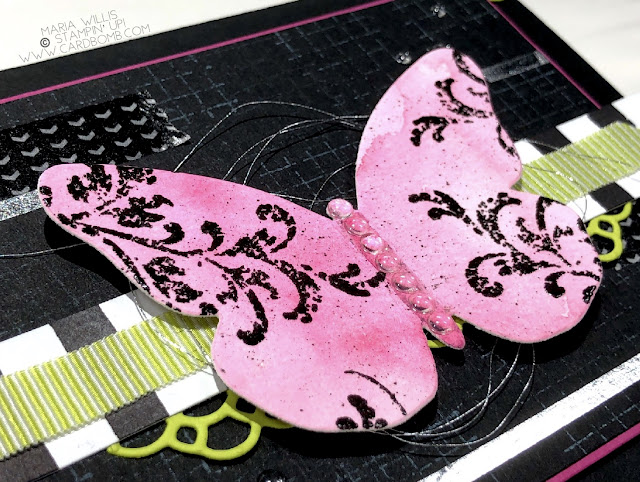 #cardbomb, #stampinup, #tgifc158, #color, #challengeblog, #butterfly, #stamps, #ink, #paper, #papercraft, grunge, #petalpallette, #card, craft, #create, 