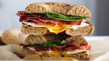 Breakfast: Club Sandwich bread