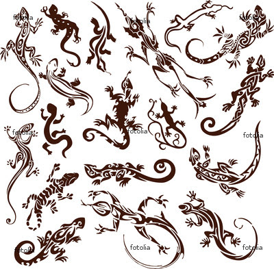 Lizard Tattoos tribal gecko tattoo tribal shark tattoo designs