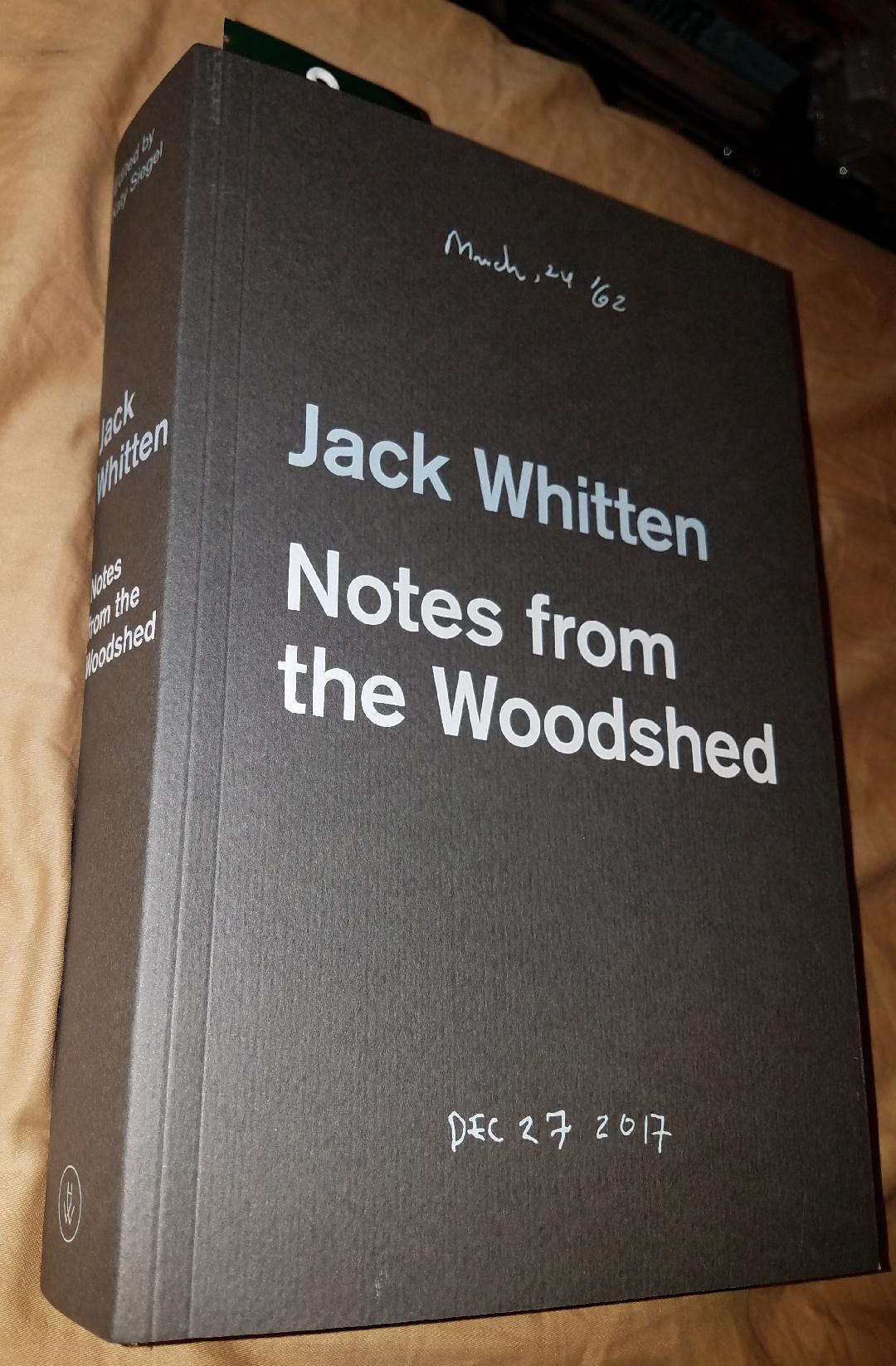 What I'm Reading: Jack Whitten Notes from the Woodshed