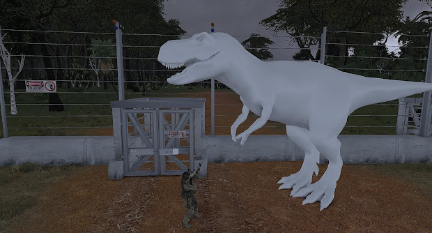 Arma3 用 Jurassic Arma MODで開発中のティラノサウルス