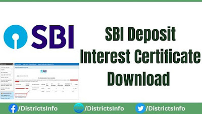 SBI Deposit Interest Certificate Download