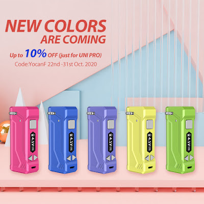 Yocan UNI Pro New Colors Available Now ( 10% OFF End on 31st Oct.)