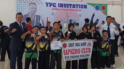 Siswa SDIT Maarif Padang Panjang Borong Medali di Kejuaraan Hapkido Youth Club II Tingkat Sumbar