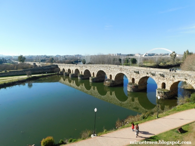 Самый длинный римский мост в мире - Мерида, Испания