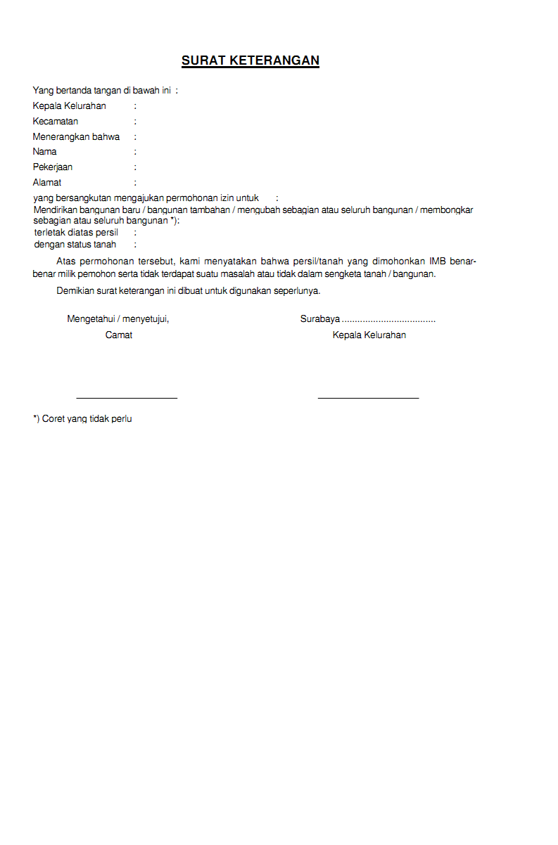 Contoh Surat Tugas Koleksi Dokumentasi 