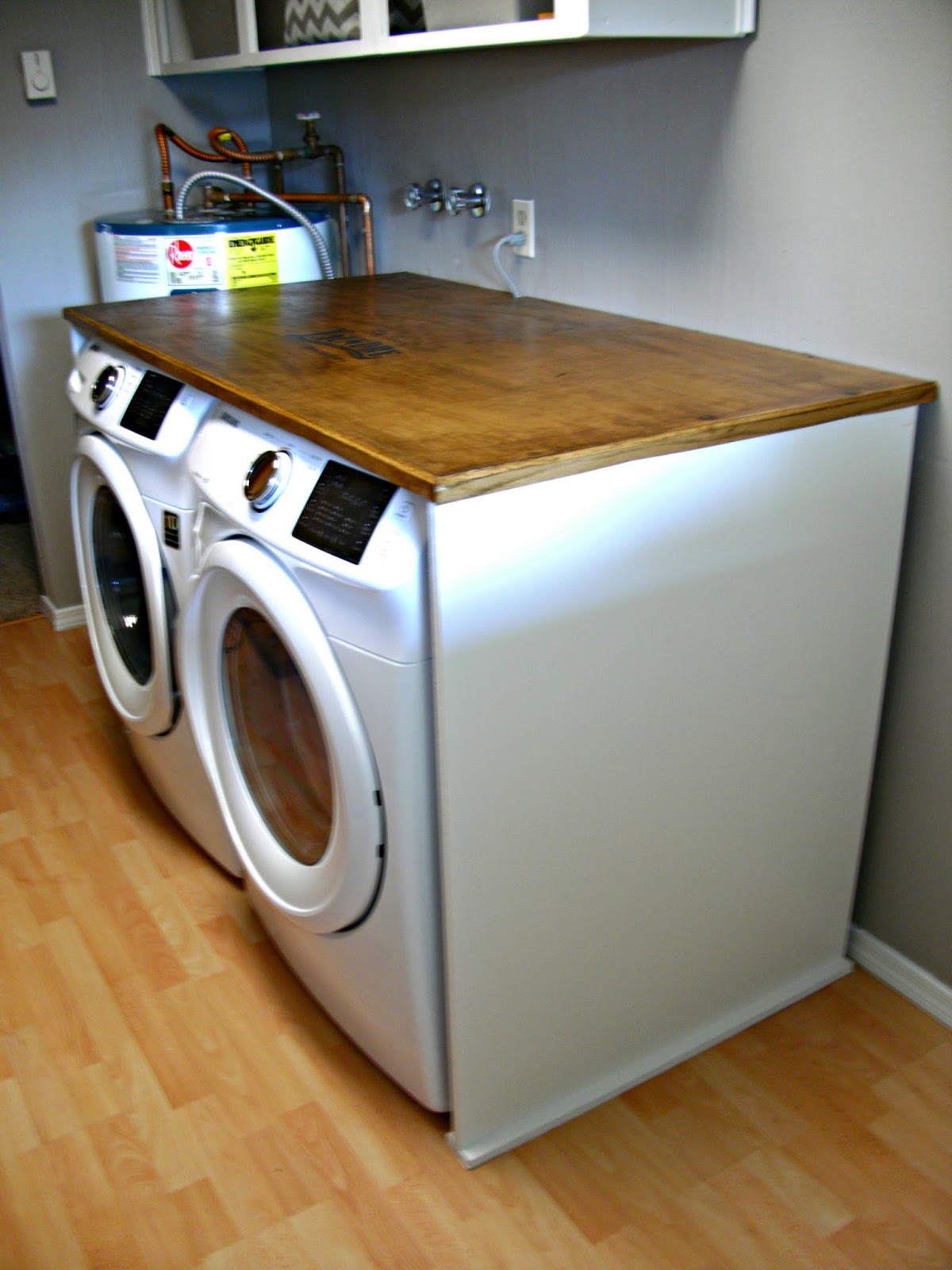 Laundry Room Redo - DIY Laundry Folding Table - Little ...