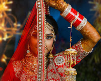 Karva Chauth celebrating woman