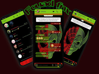 Skull Green Theme For YOWhatsApp & Fouad WhatsApp By Ave fénix