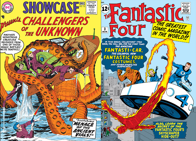 Challengers of the Unknown - Fantastic Four confronto