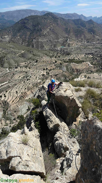 Vía Ferrata Penya del Figueret en Alicante. Serra de la Gralla