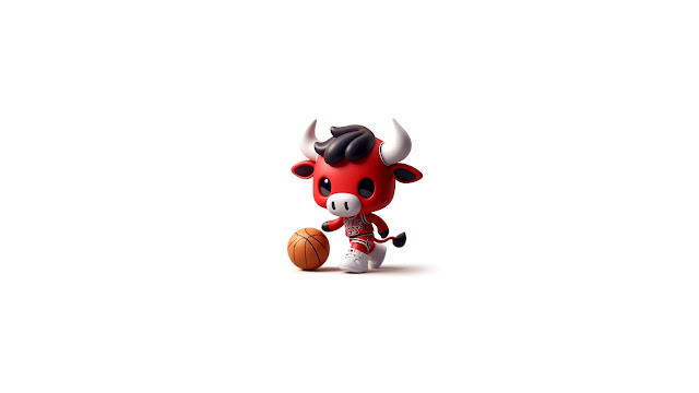 Chicago Bulls 3D Cute Bull Mascot HD Wallpaper