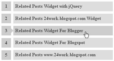 Related Posts Widget