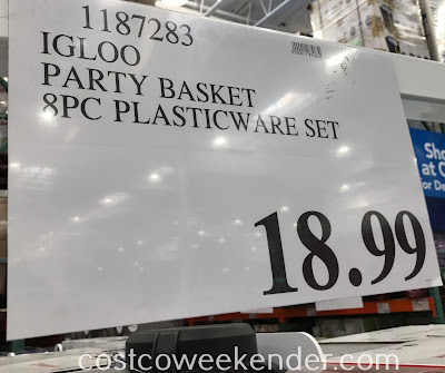 Deal for the Igloo Party Basket with 8-piece Food Storage Set at Costco