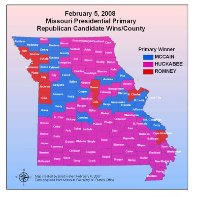 maps of missouri. Another interesting map shows