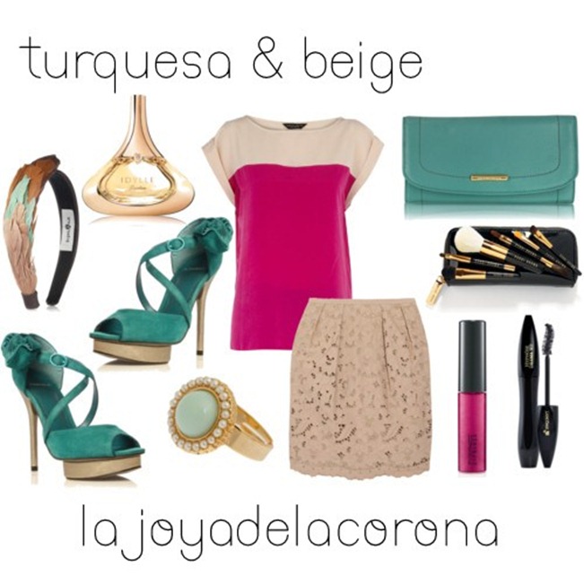 turquesa y nude