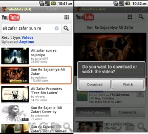 download youtube videos via android