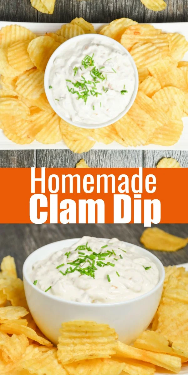 An easy to make Homemade Clam Dip Recipe like Granny used to make! A favorite dip recipe for Parties from Serena Bakes Simply From Scratch.