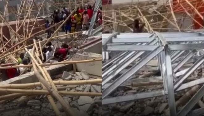 Panic as another 5-storey building collapses in GRA Apapa