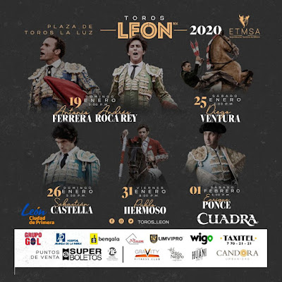 cartel toros feria león 2020