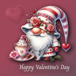 Valentine Gnome Dark Pink