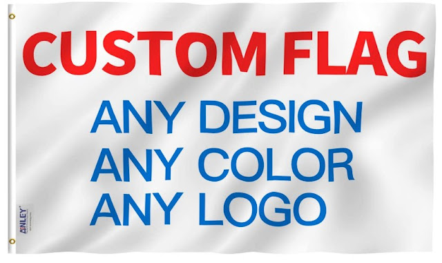 Anley Single Sided Custom Flag 3x5 Foot Customized Flags Banners