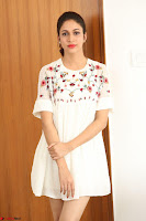 Lavanya Tripathi in Summer Style Spicy Short White Dress at her Interview  Exclusive 172.JPG