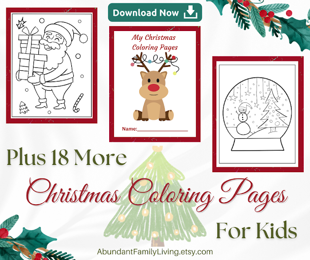 My Christmas Coloring Pages:  20 Christmas Coloring Pages for Kids