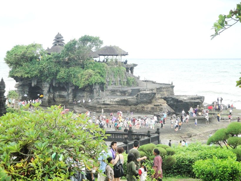 Tanah Lot Hindu Bali Sea Temple with sunset view Tourist Attraction - Bali, Beraban, Village, Sea Temple, Sunset, Hindu, Shrines, Tanah Lot, Kediri, Tabanan, Attractions