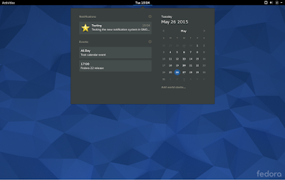 Fedora 22 workstation screenshots