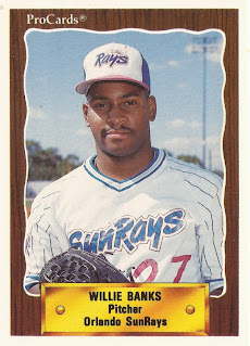 Willie Banks 1990 Orlando SunRays card