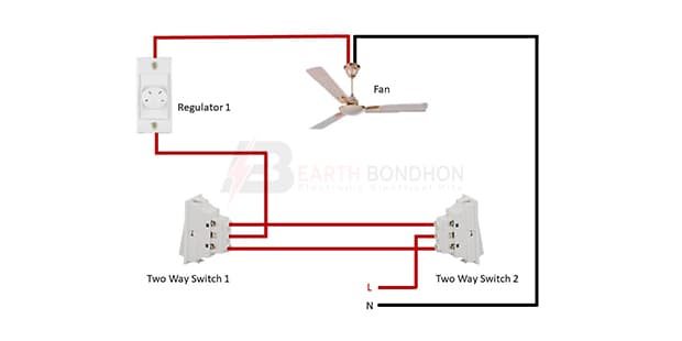 Two Way Switch Control A Fan Wiring