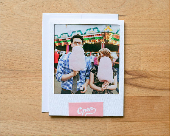 Vintage Polaroid wedding invitations First up is a DIY project which I 