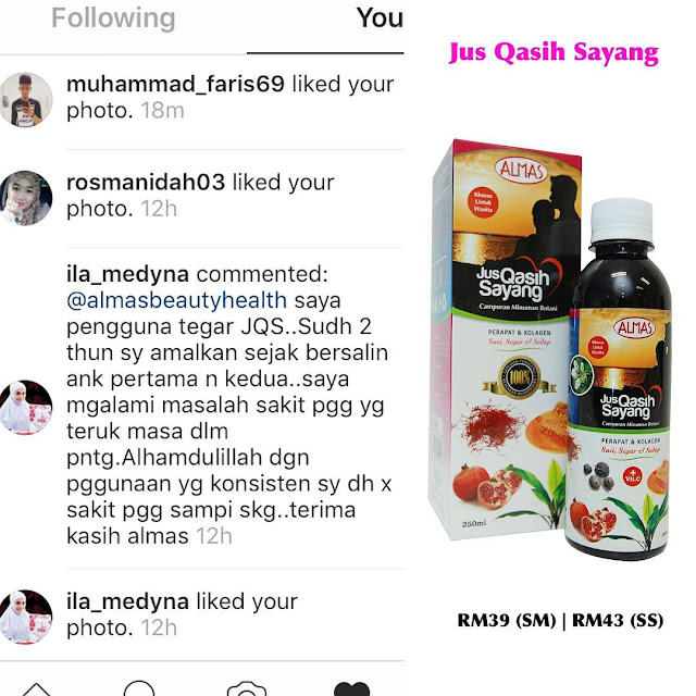 Testimoni Jus Qasih Sayang Almas