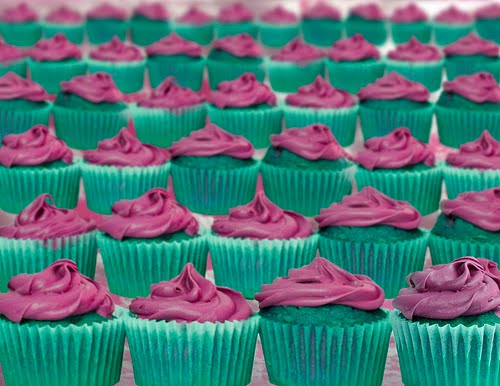 Cupcake art with real cupcakes