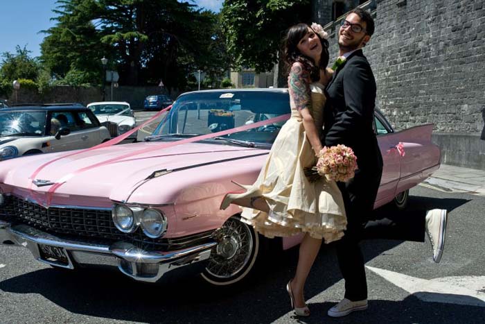 Pink Caddy Rockabilly Wedding