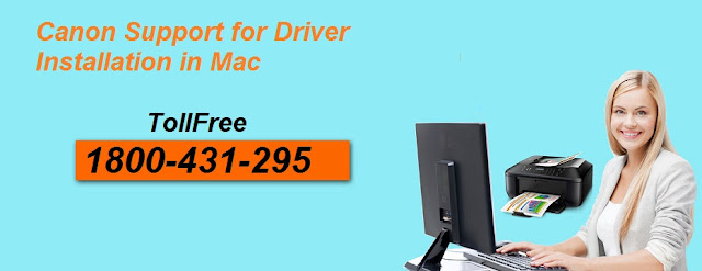 canon printer support for driver installation in Mac  