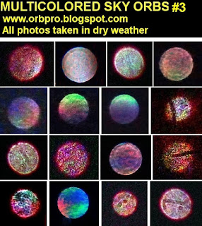 multicolored sky orbs