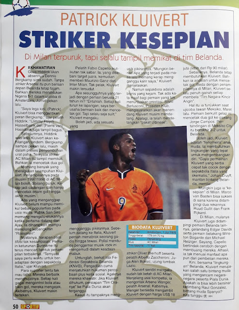 PATRICK KLUIVERT STRIKER KESEPIAN