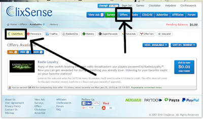Como ganar dinero haciendo ofertas con Clixsense