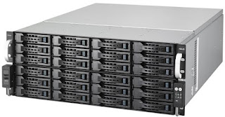 Storage server dengan 36 slot drive - tampak depan
