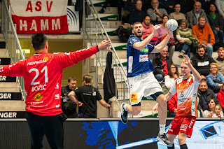 Sportfotografie DHB Handball Bundesliga ASV Hamm Die Recken Hannover Olaf Kerber